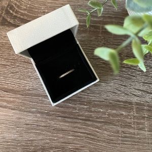 Pandora sparkle & hearts ring rose gold